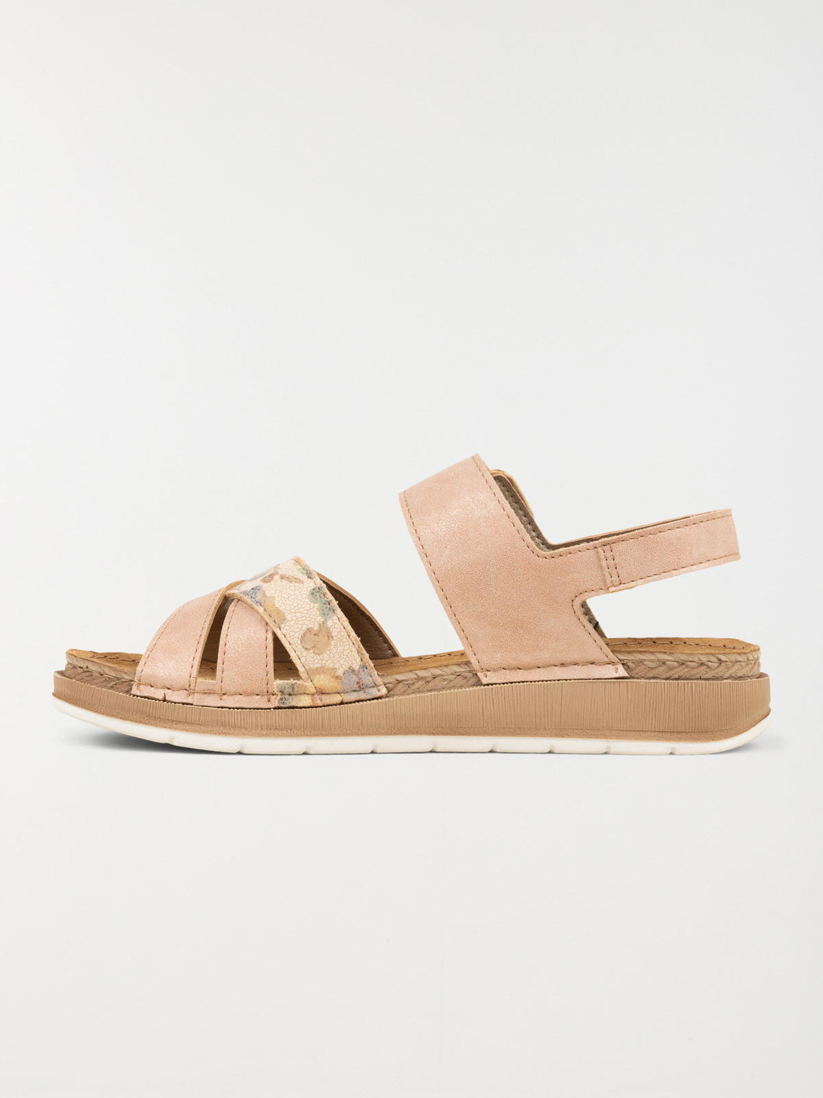 Sandales confort femme rose (36-41) Sandales confort femme rose (36-41)