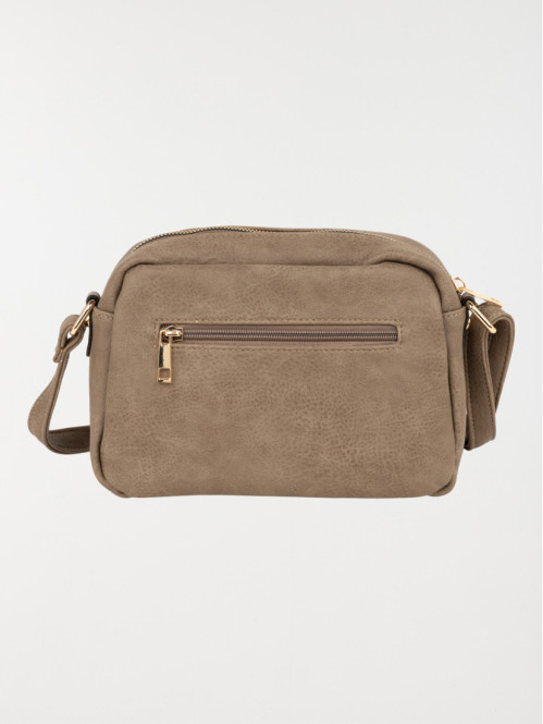 Sac besace trèfle doré femme