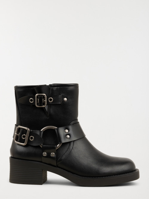 Bottines détails clous...