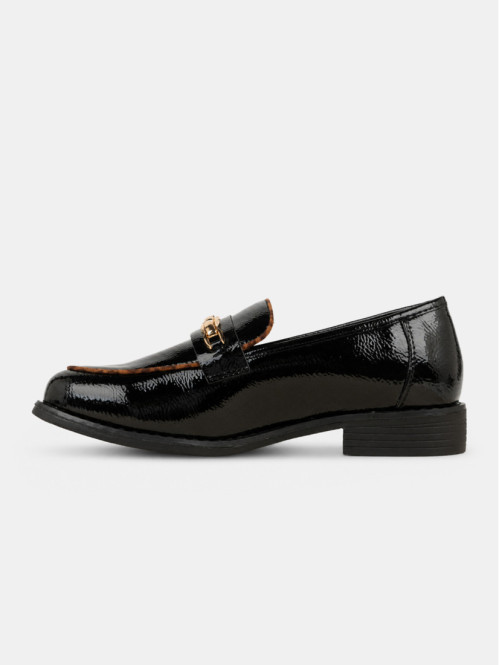 Mocassins noirs léopard...