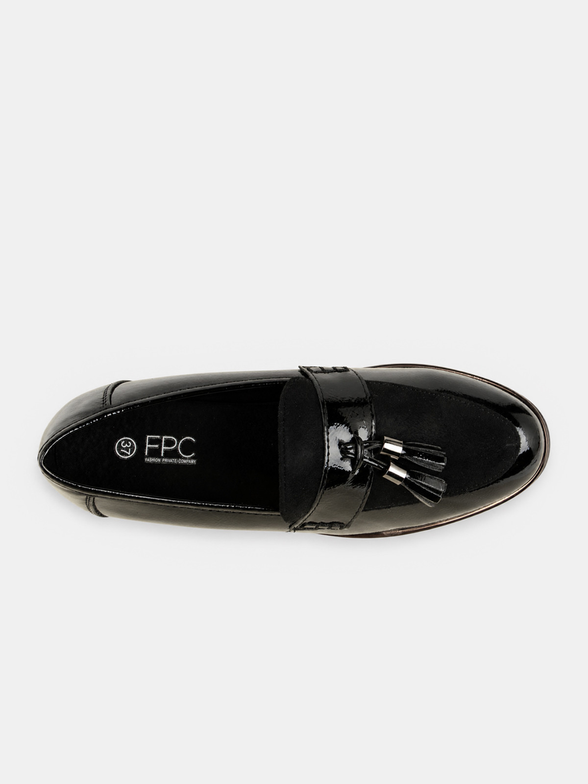 Mocassins noirs pompons femme (37-42) Mocassins noirs pompons femme (37-42)