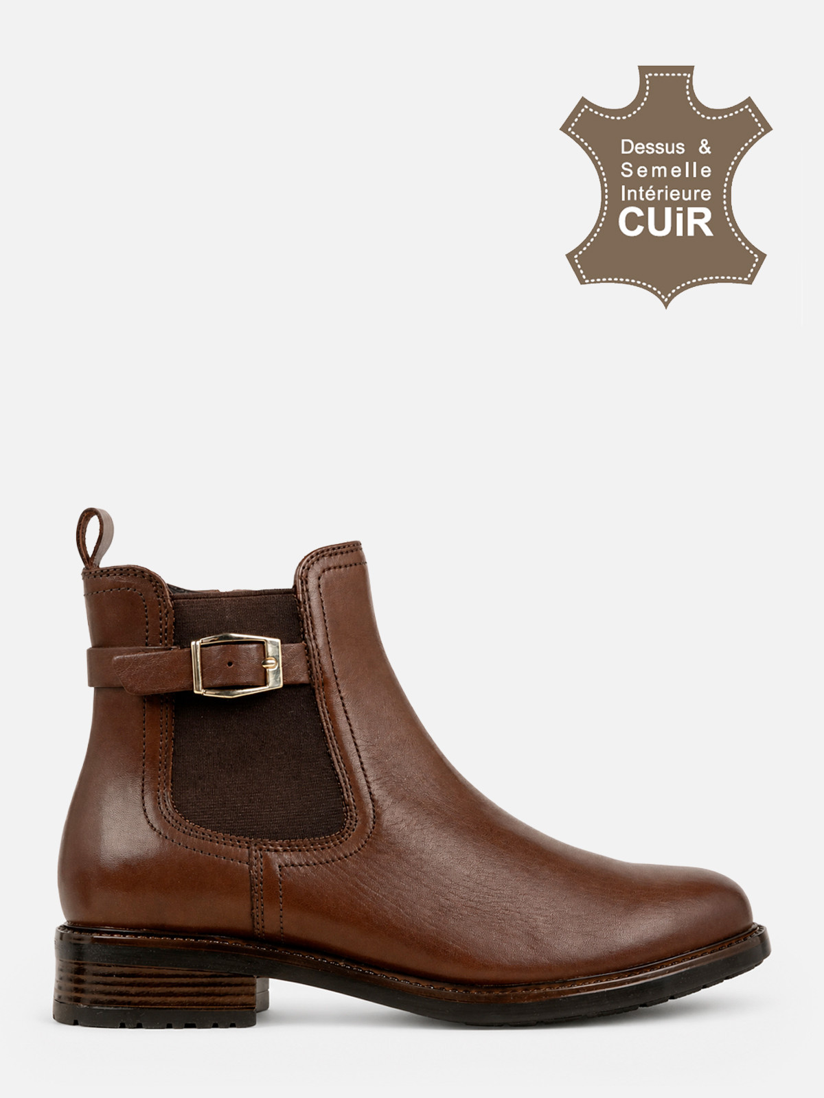 Bottines zippées plates femme (36-41) Bottines zippées plates femme (36-41)