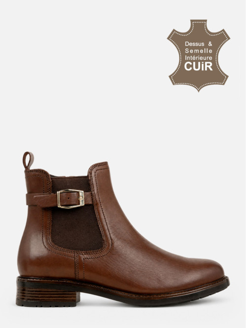 Bottines zippées plates...