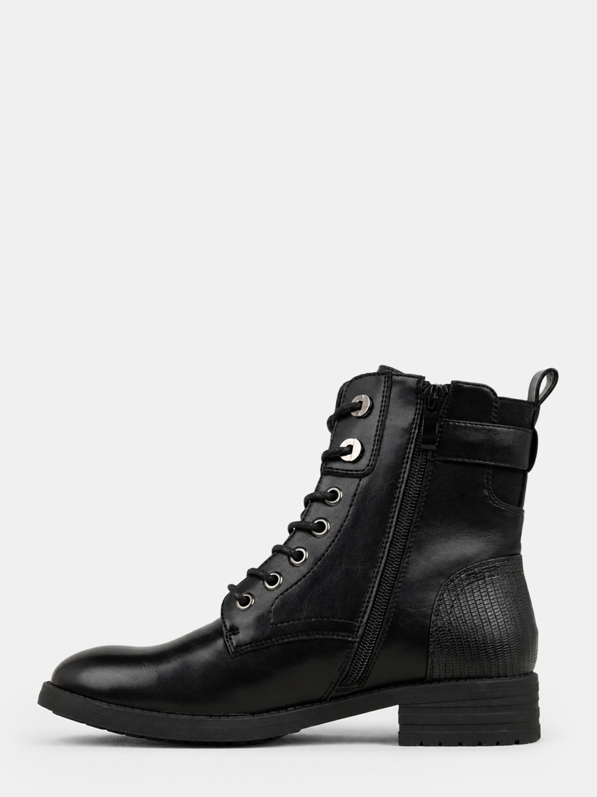 Bottines plates lacet zip femme (36-41) Bottines plates lacet zip femme (36-41)