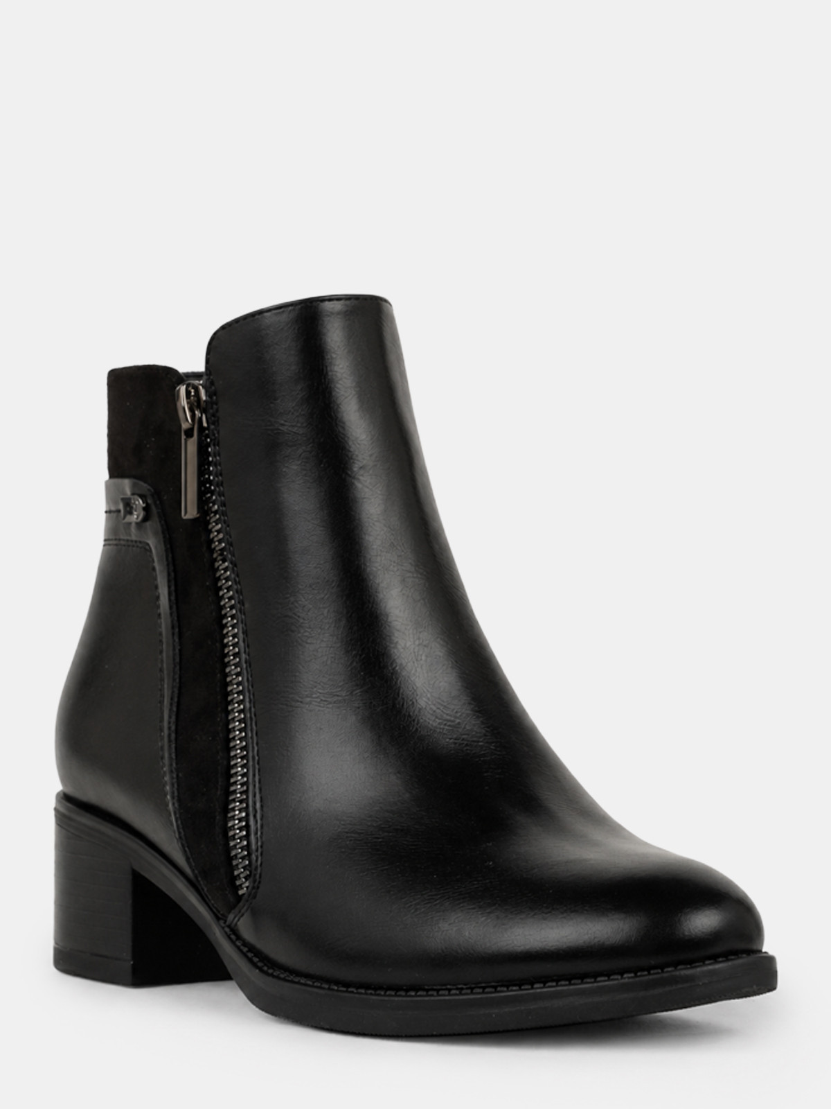 Bottines noires à talon femme (36-41)