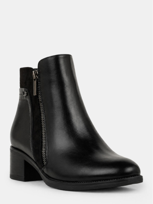 Bottines noires à talon...