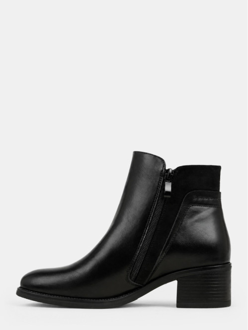 Bottines noires à talon...