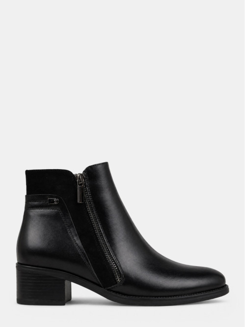 Bottines noires à talon...