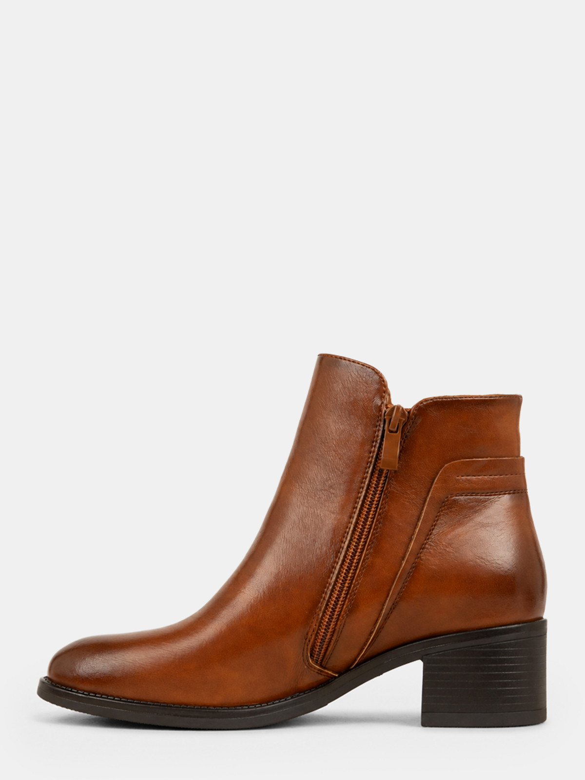 Bottines marrons à talon femme (36-41)