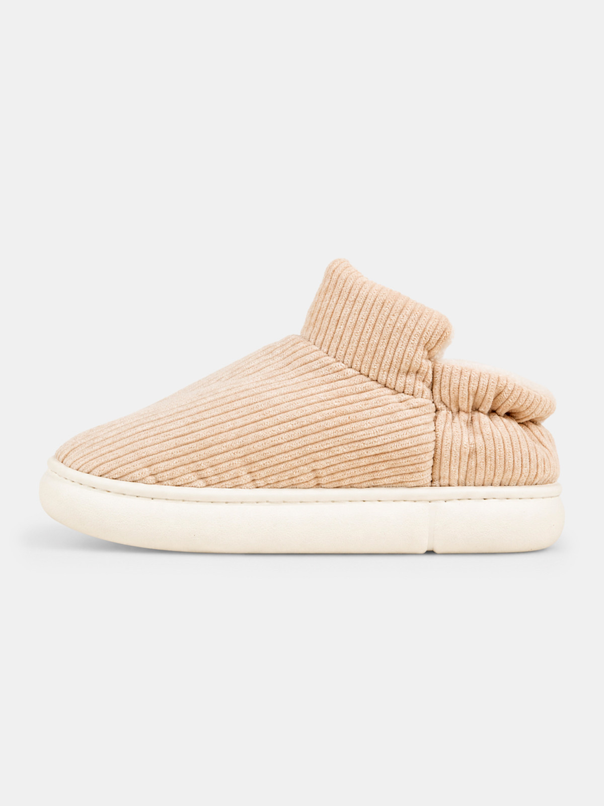 Pantoufles côtelés beiges femme (36-41) Pantoufles côtelés beiges femme (36-41)