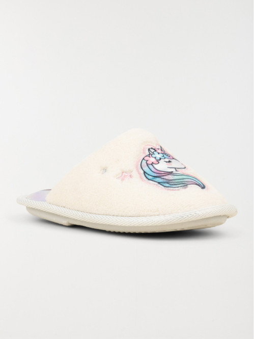 Chaussons mules licorne fille (31-35)