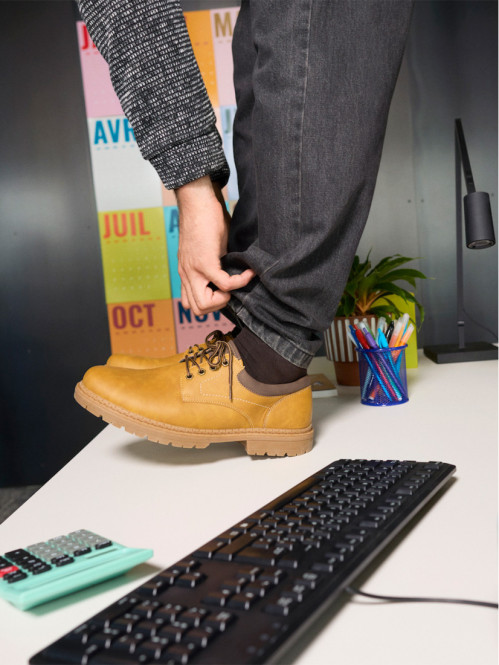 Chaussures lacets tan homme...
