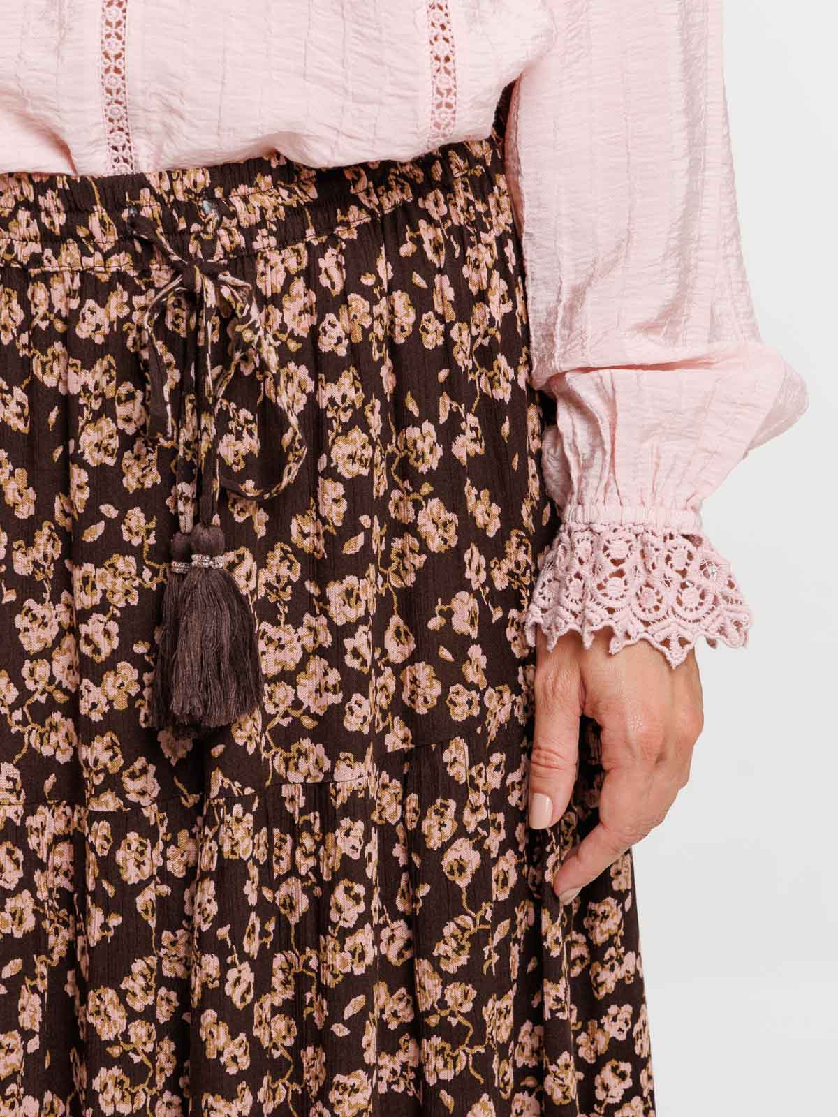 Jupe longue imprimée florale femme Jupe longue imprimée florale femme