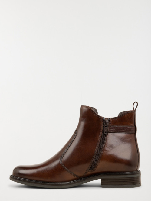 Bottines plates zippées femme (36-41)