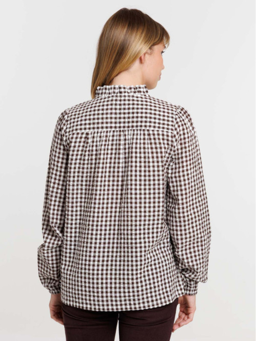 Chemise à carreaux vichy femme
