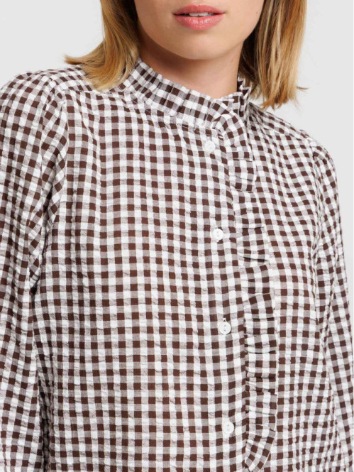 Chemise à carreaux vichy femme