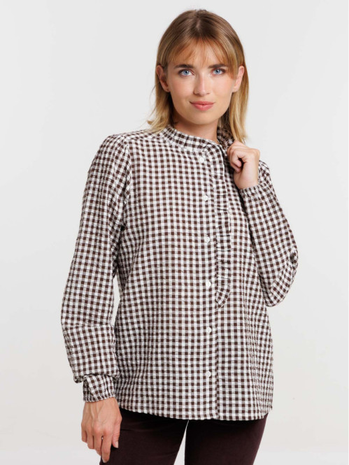 Chemise à carreaux vichy femme