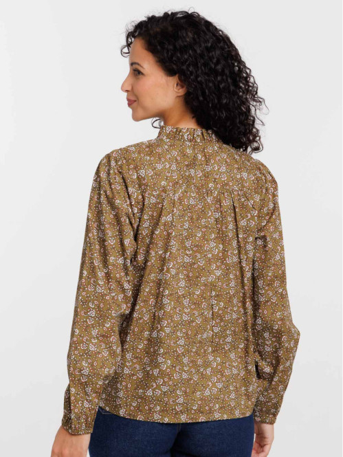 Chemise fleurie femme