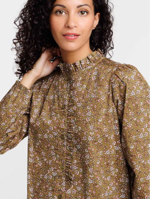 Chemise fleurie femme