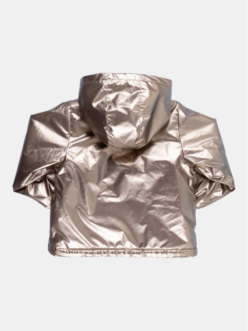 Parka dorée à capuche fille...