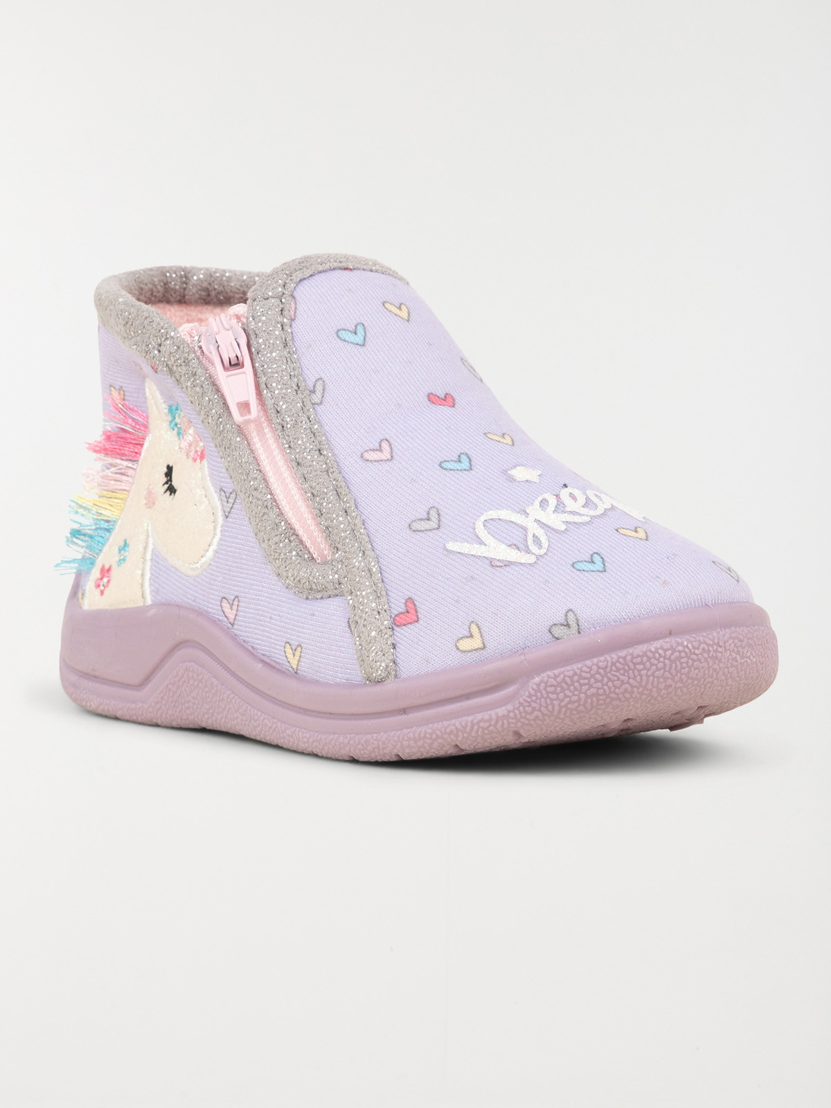 Chaussons montants licorne fille (19-23) Chaussons montants licorne fille (19-23)