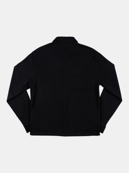 Chemise texturée noire homme