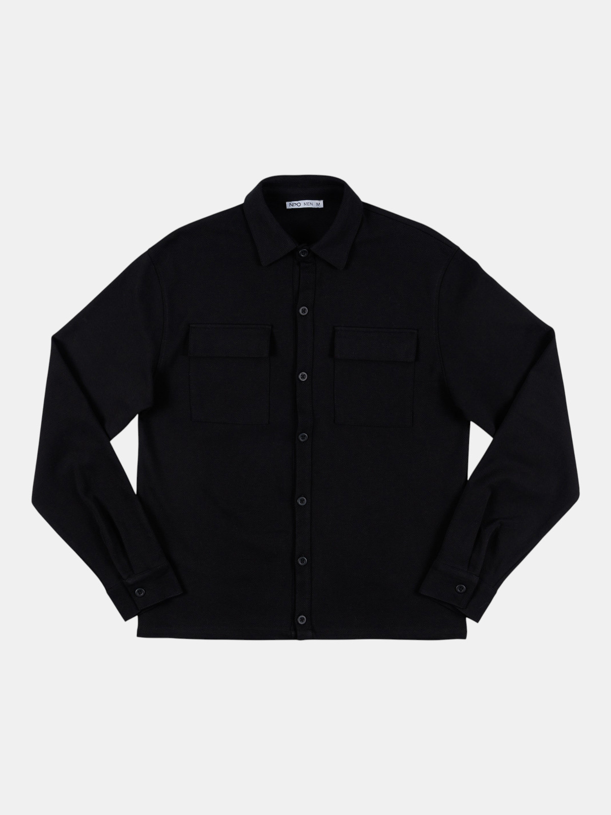 Chemise texturée noire homme Chemise texturée noire homme