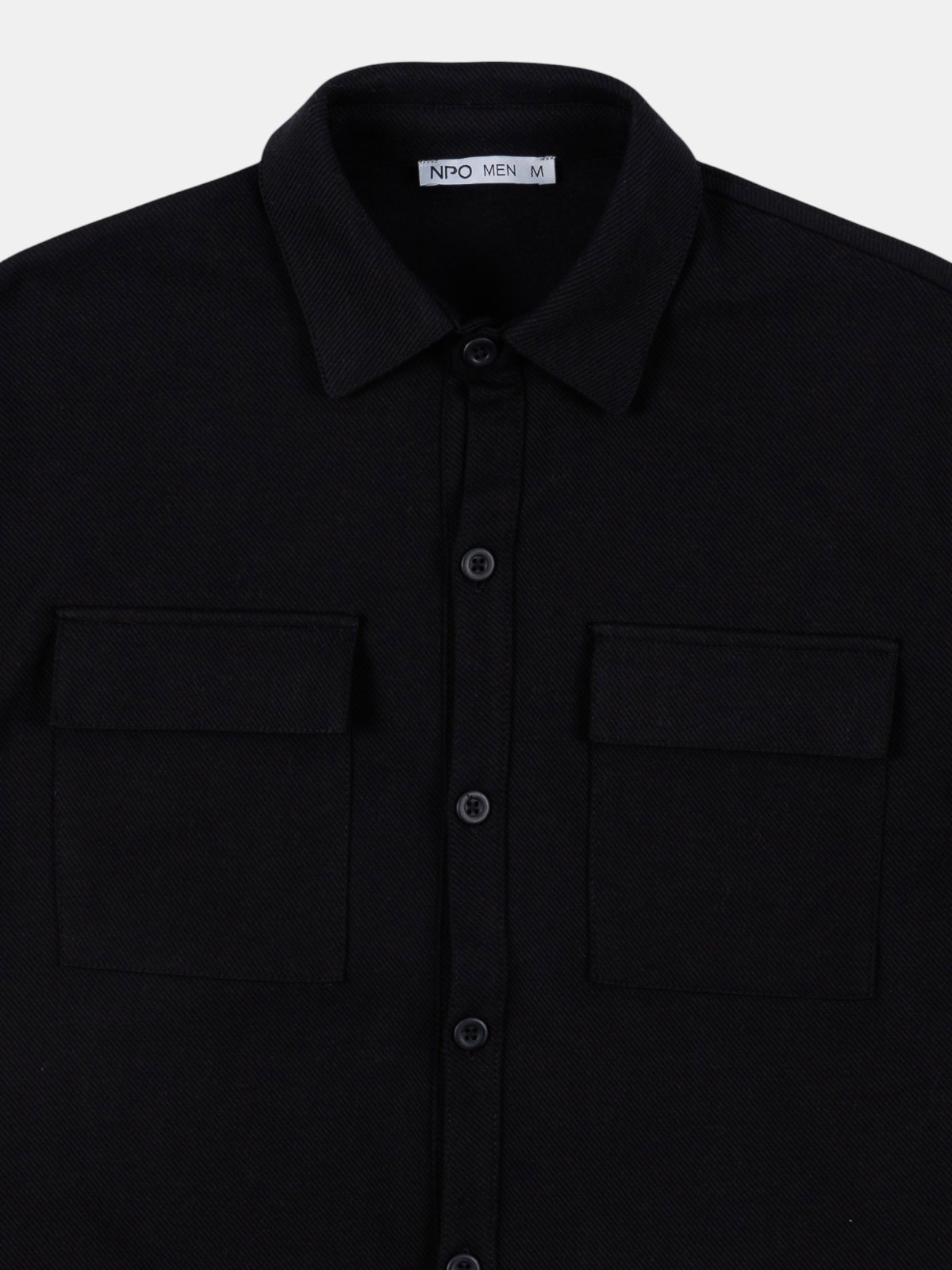 Chemise texturée noire homme Chemise texturée noire homme