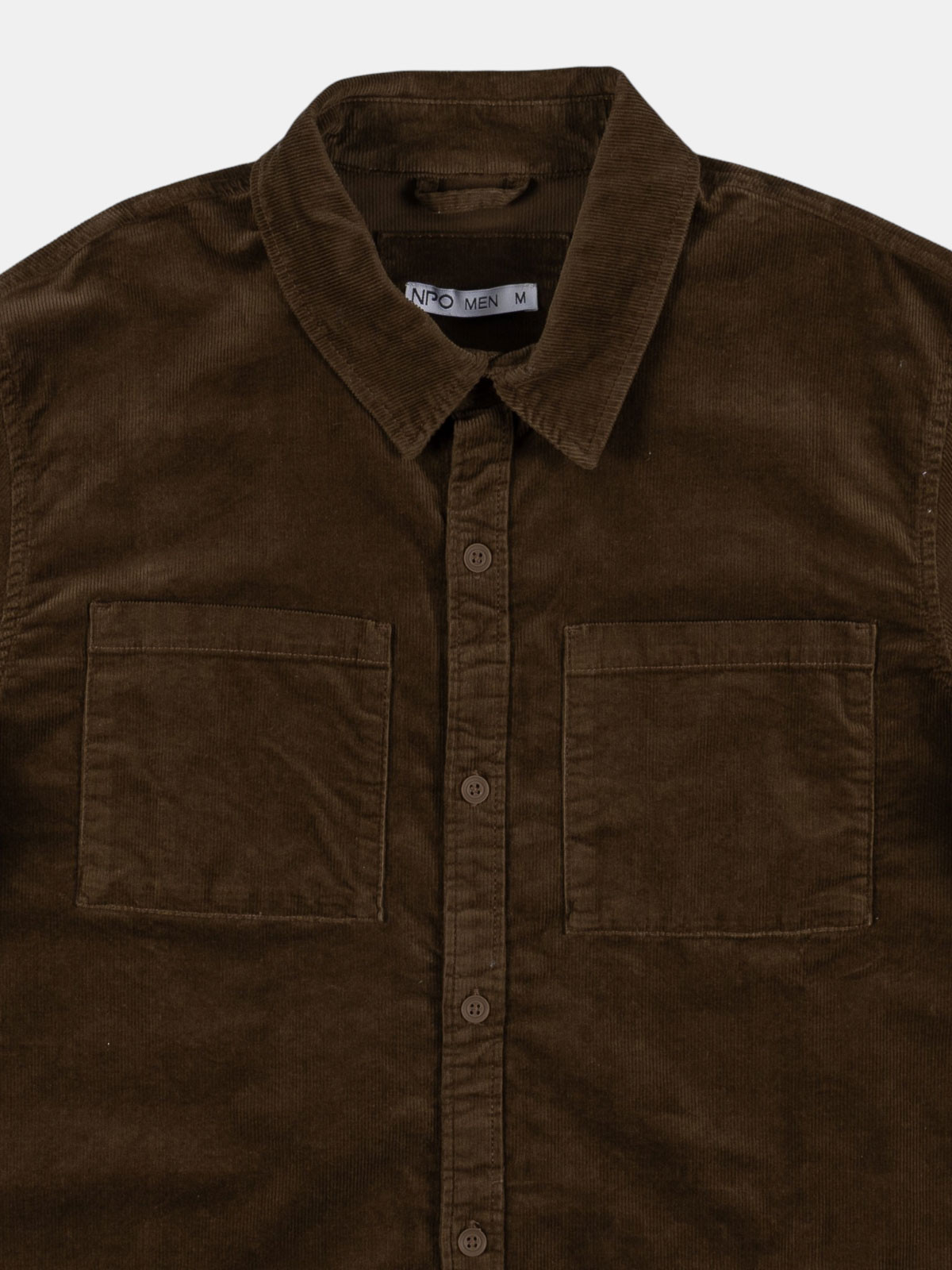 Chemise en velours côtelé 2 poches homme Chemise en velours côtelé 2 poches homme