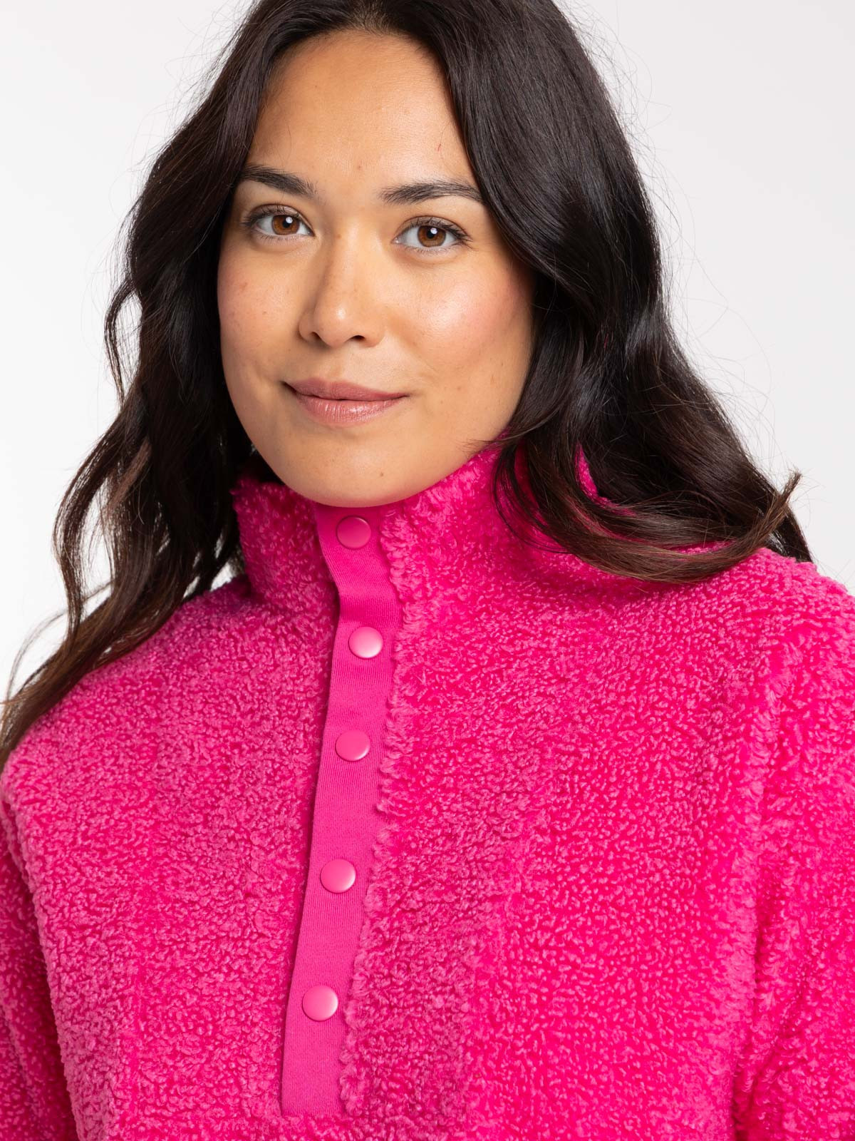 Sweat sherpa rose fluo femme Sweat sherpa rose fluo femme