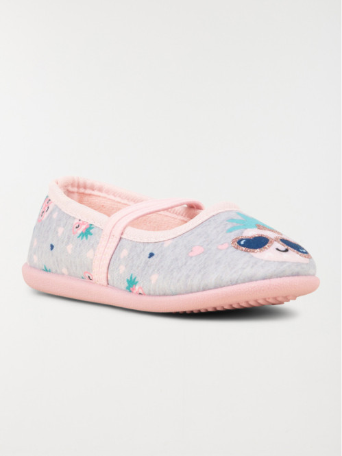 Chausson ballerine ananas fille (24-30) Chausson ballerine ananas fille (24-30)