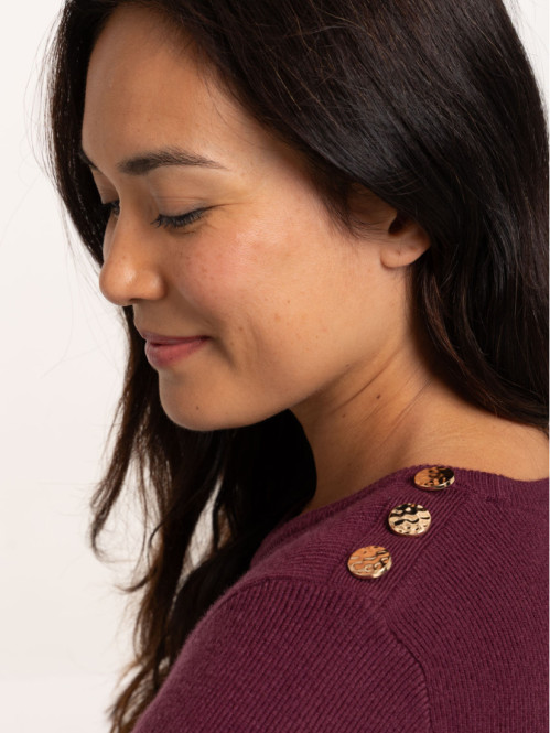 Pull coupe basque boutons...
