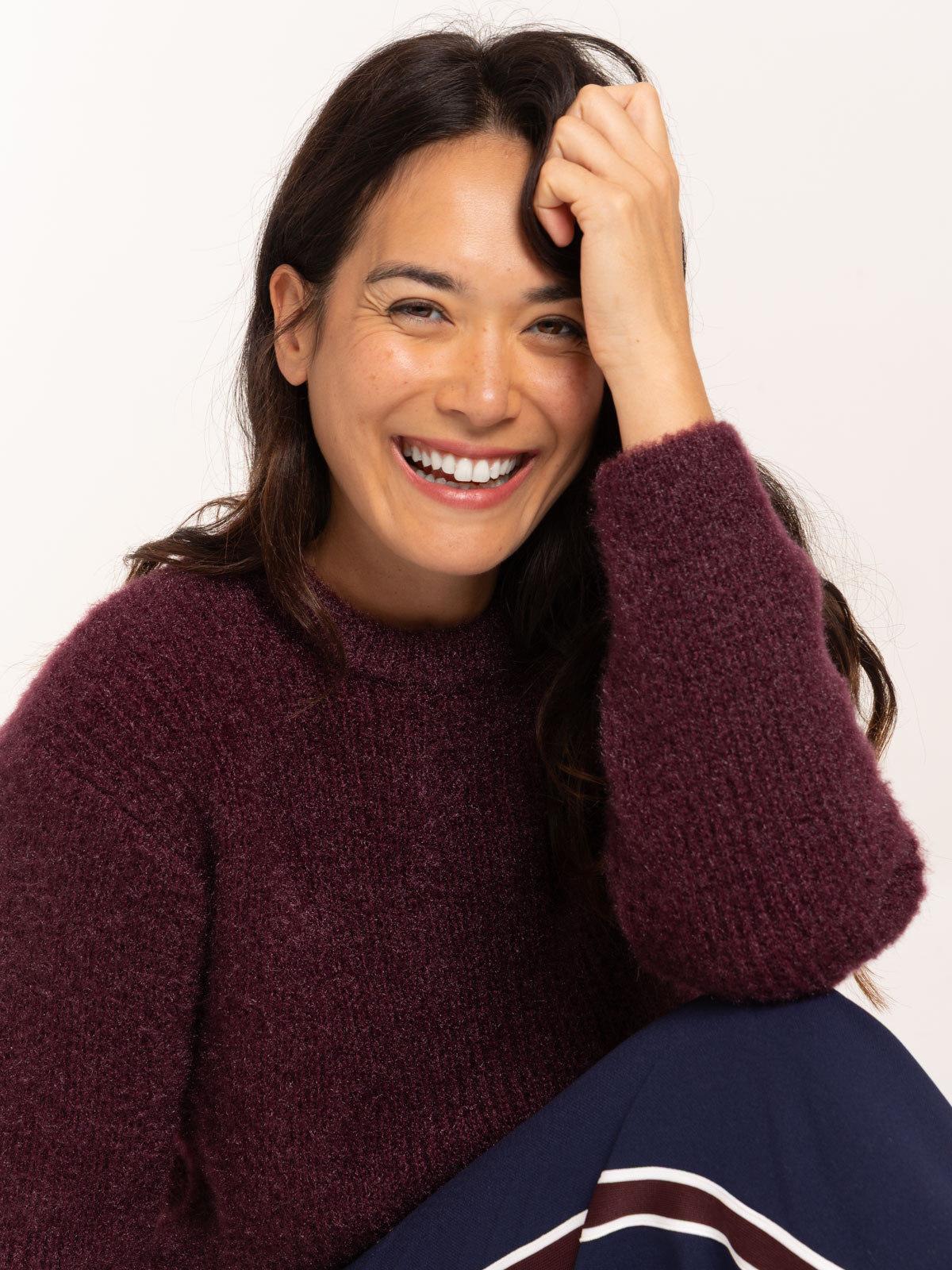 Pull doux dark figue femme