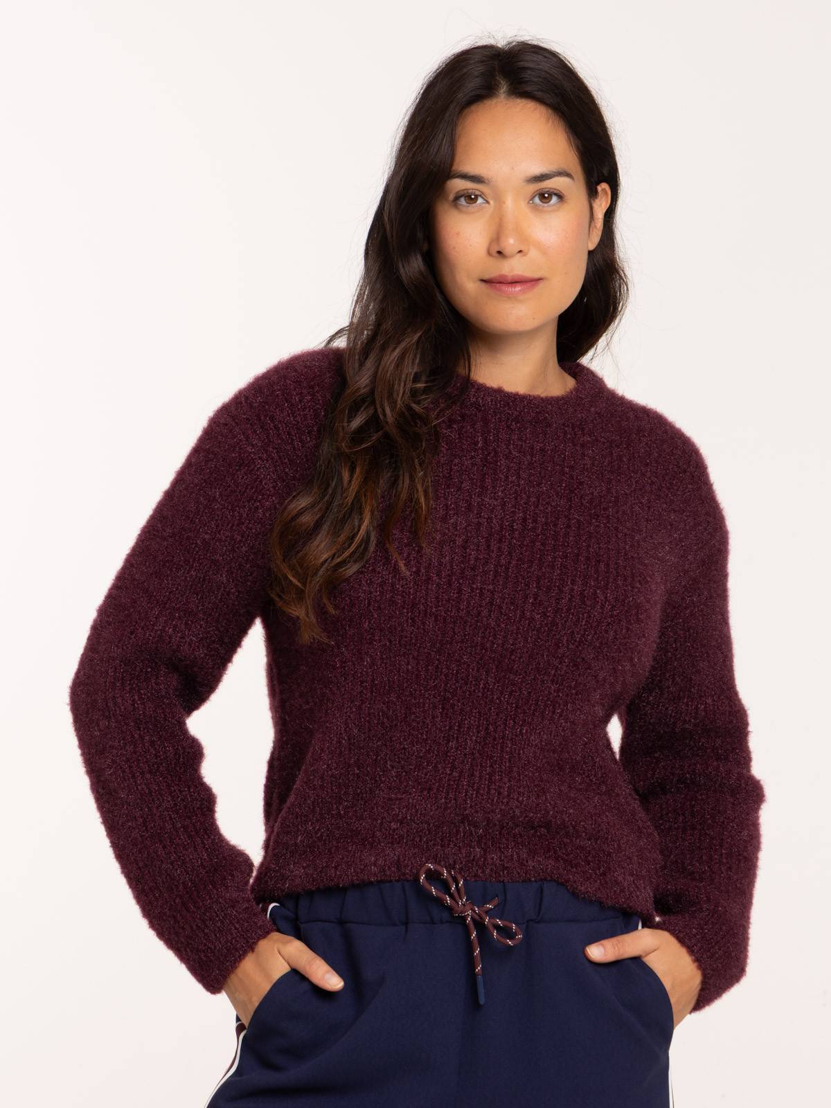 Pull doux dark figue femme