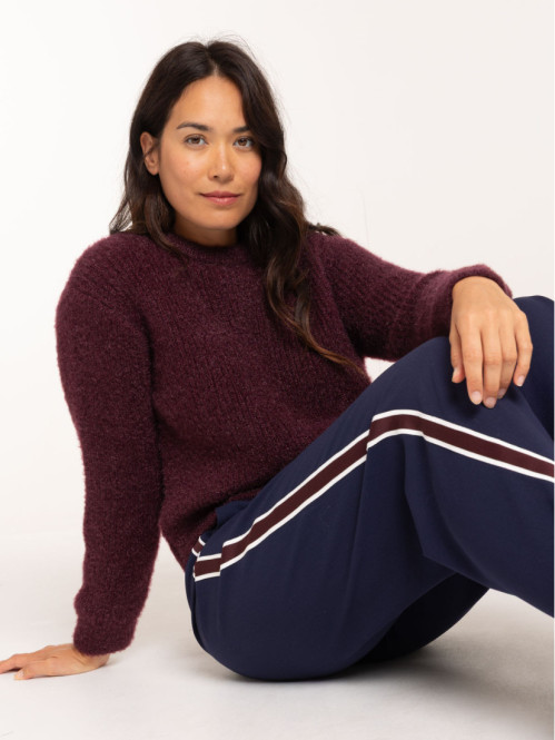 Pull doux dark figue femme