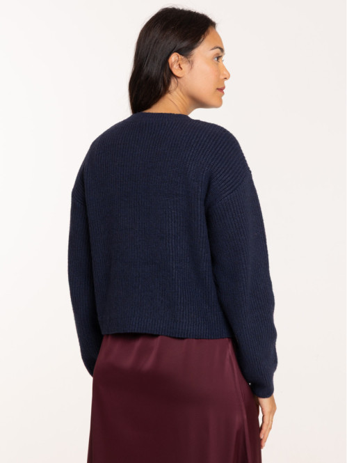 Gilet boutons bijoux femme