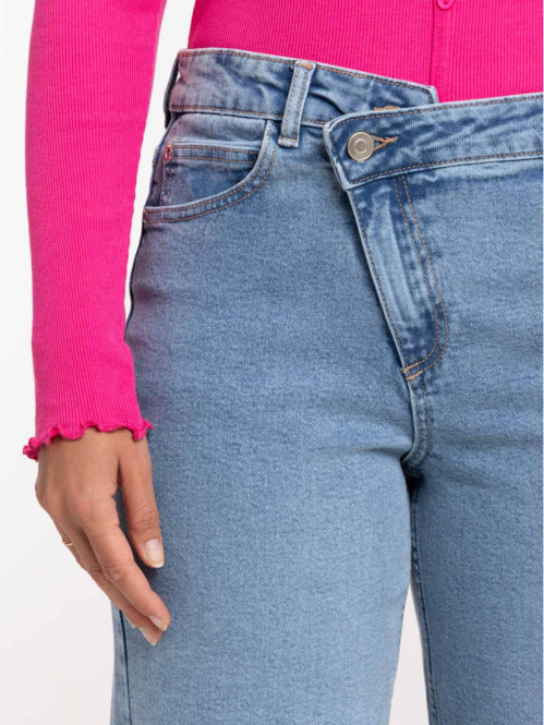 Jean baggy double stone femme