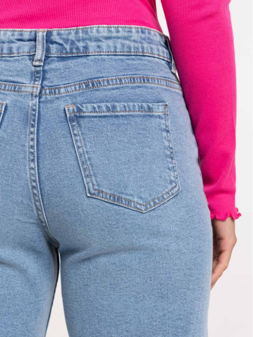 Jean baggy double stone femme