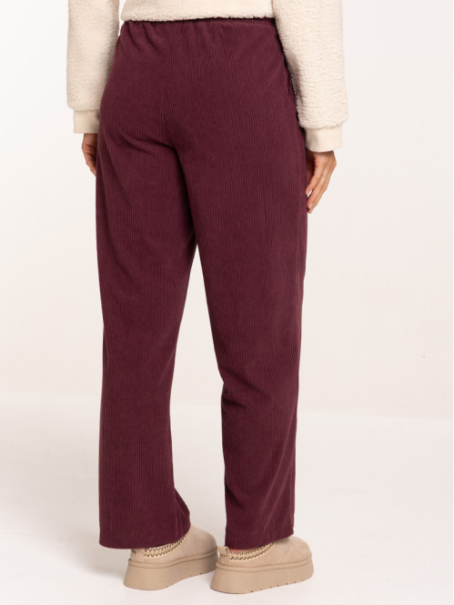 Pantalon velours large femme