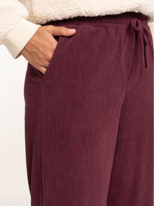 Pantalon velours large femme