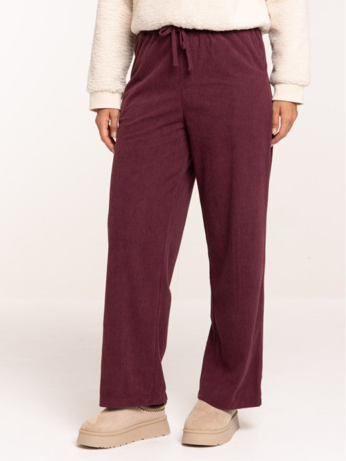 Pantalon velours large femme