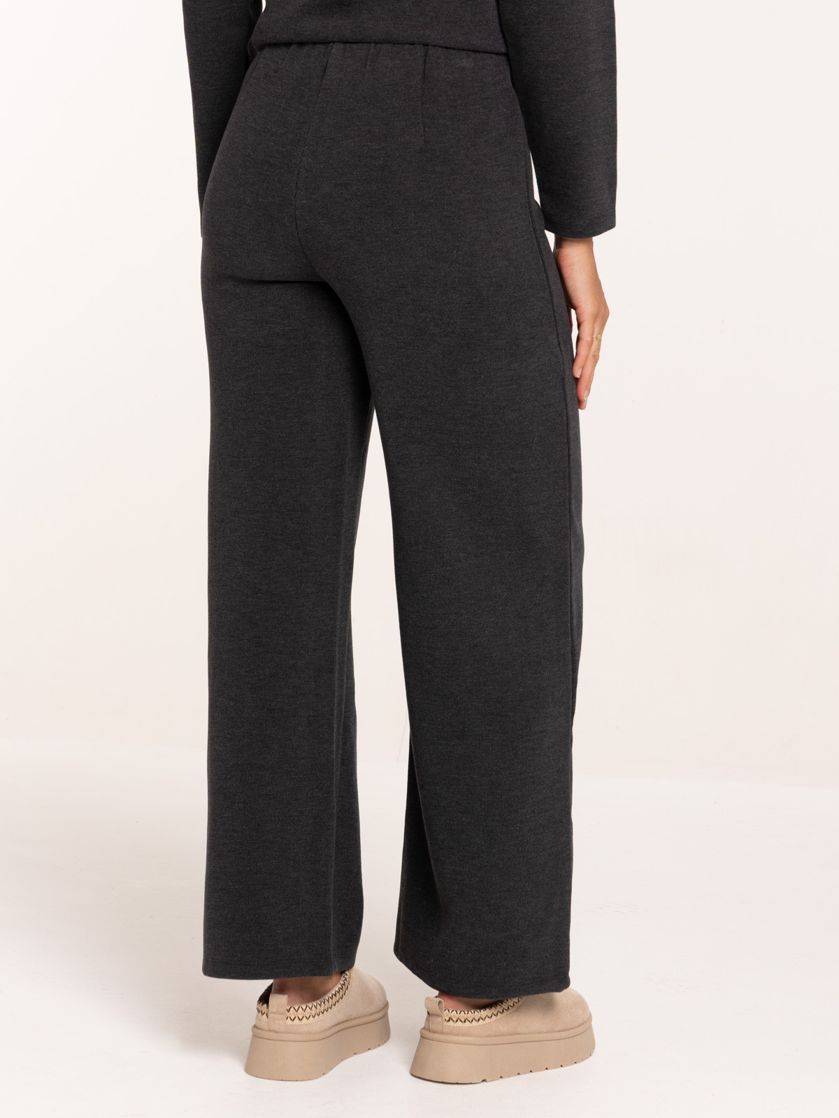 Pantalon gris anthracite chiné femme Pantalon gris anthracite chiné femme