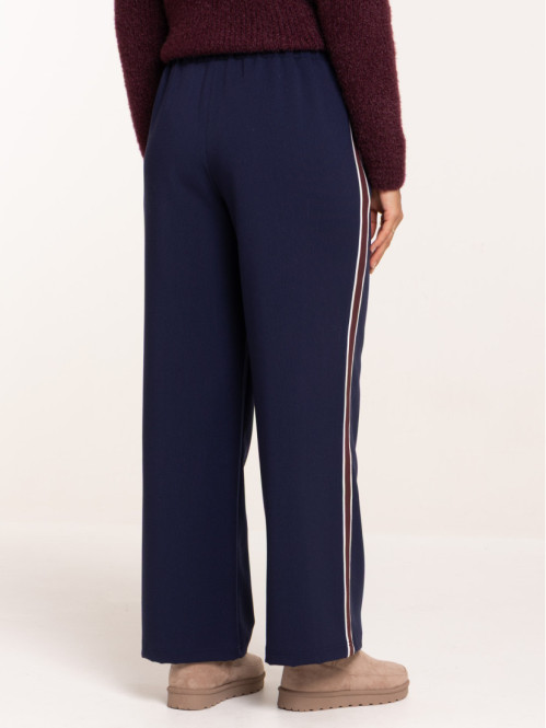Pantalon large bandes...