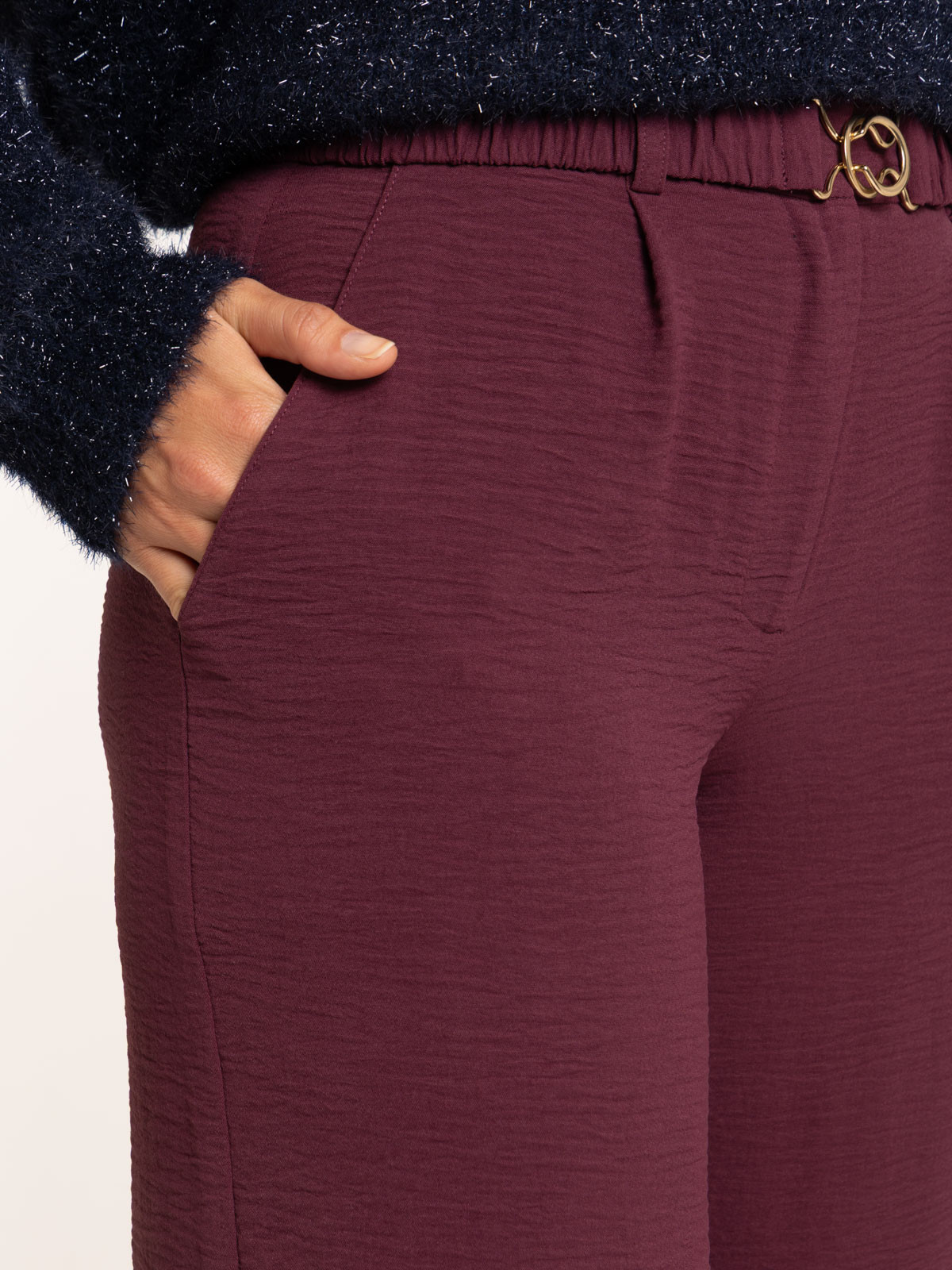 Pantalon large ceinturé femme Pantalon large ceinturé femme