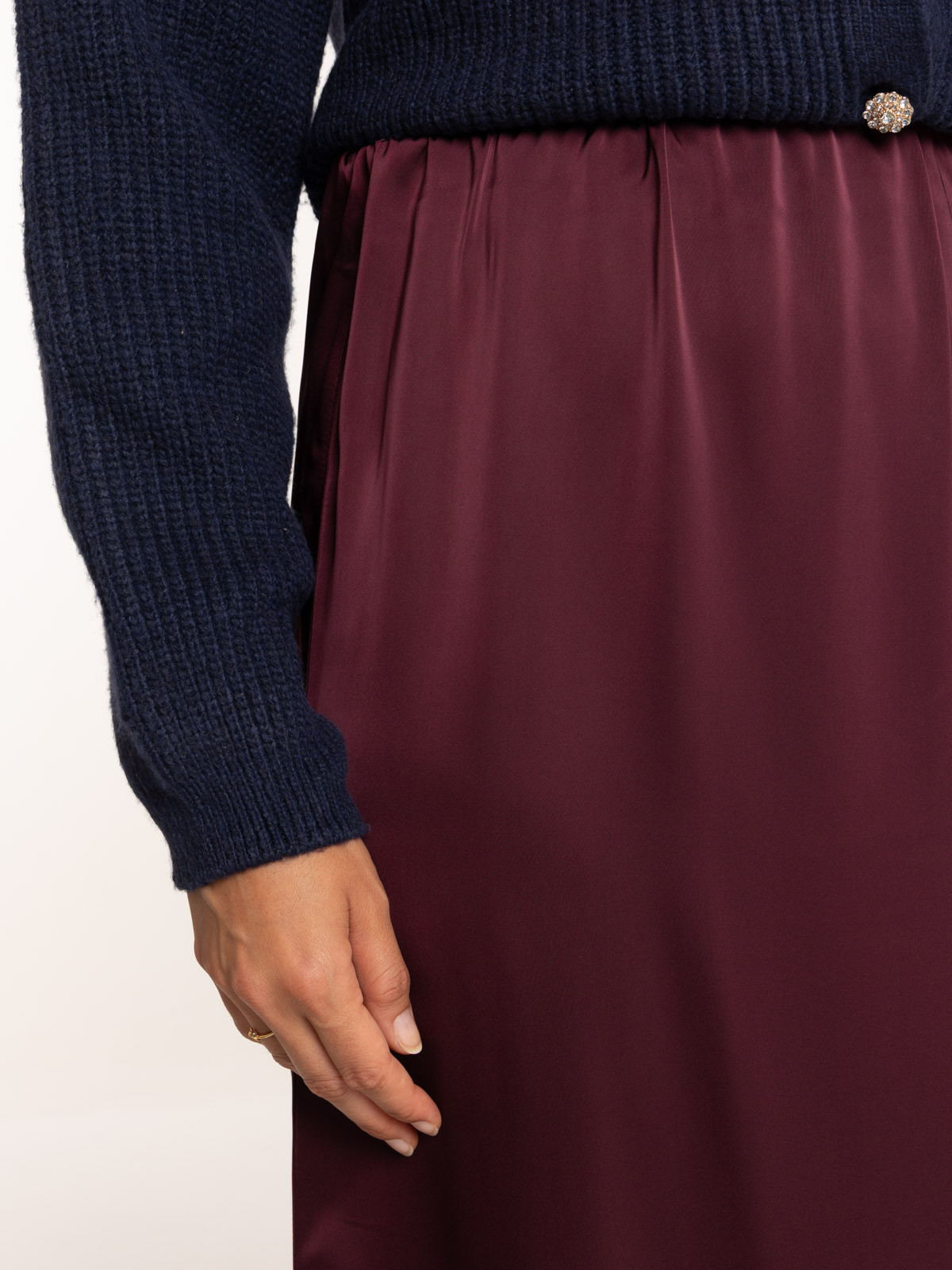 Jupe longue satin femme Jupe longue satin femme