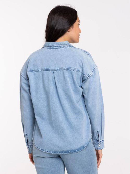 Chemise double stone brodée...