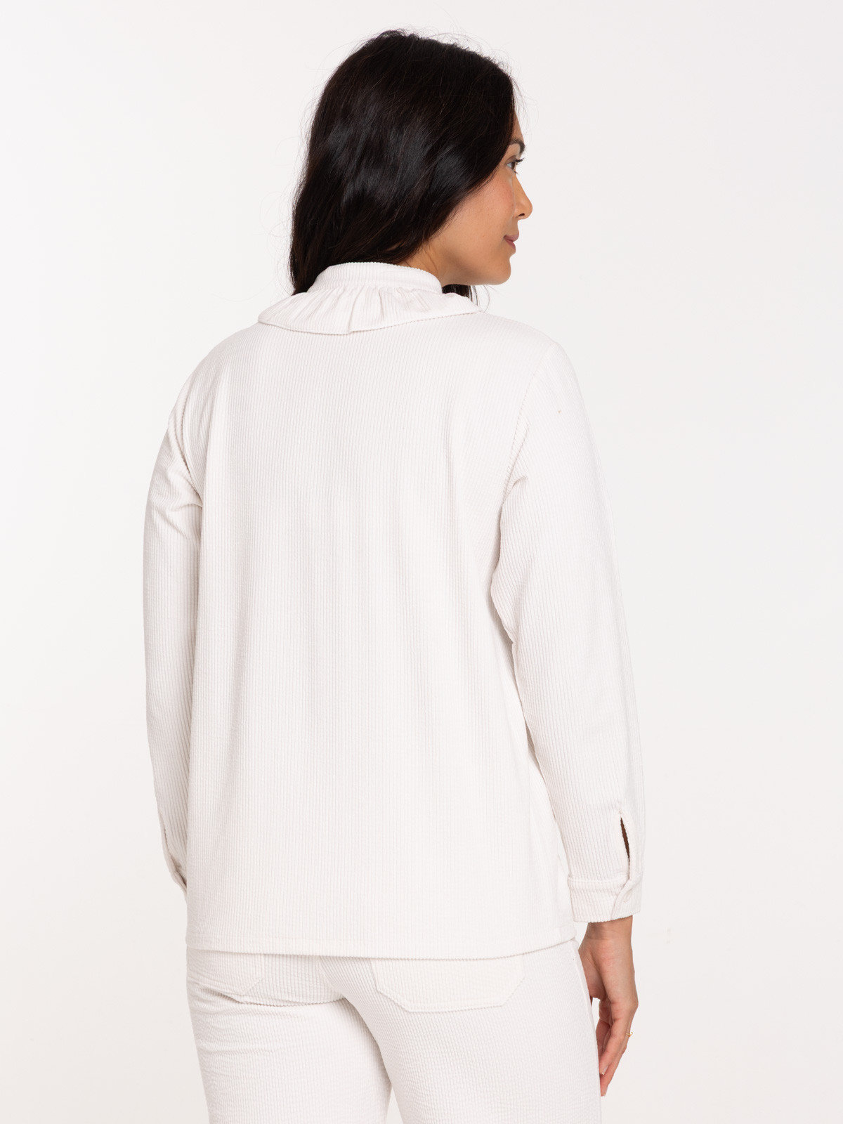 Surchemise velours écru femme Surchemise velours écru femme