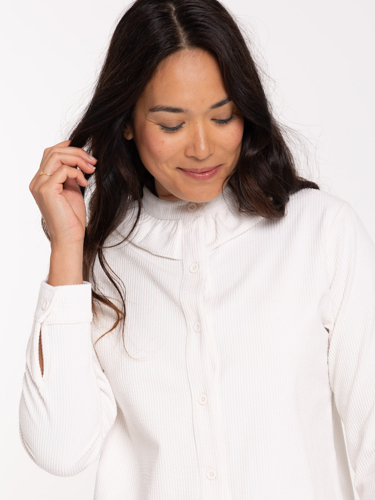 Surchemise velours écru femme Surchemise velours écru femme