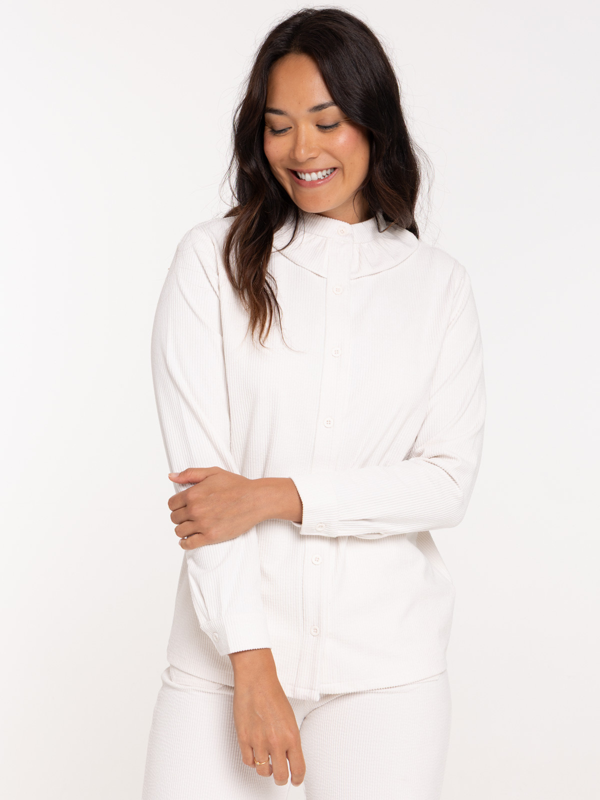 Surchemise velours écru femme Surchemise velours écru femme