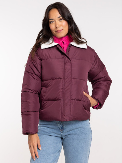 Doudoune courte col sherpa...